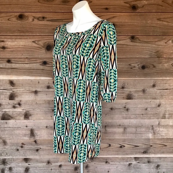 My Story 3/4 Sleeve Low Bow Back Dress Size Small - Picture 4 of 8